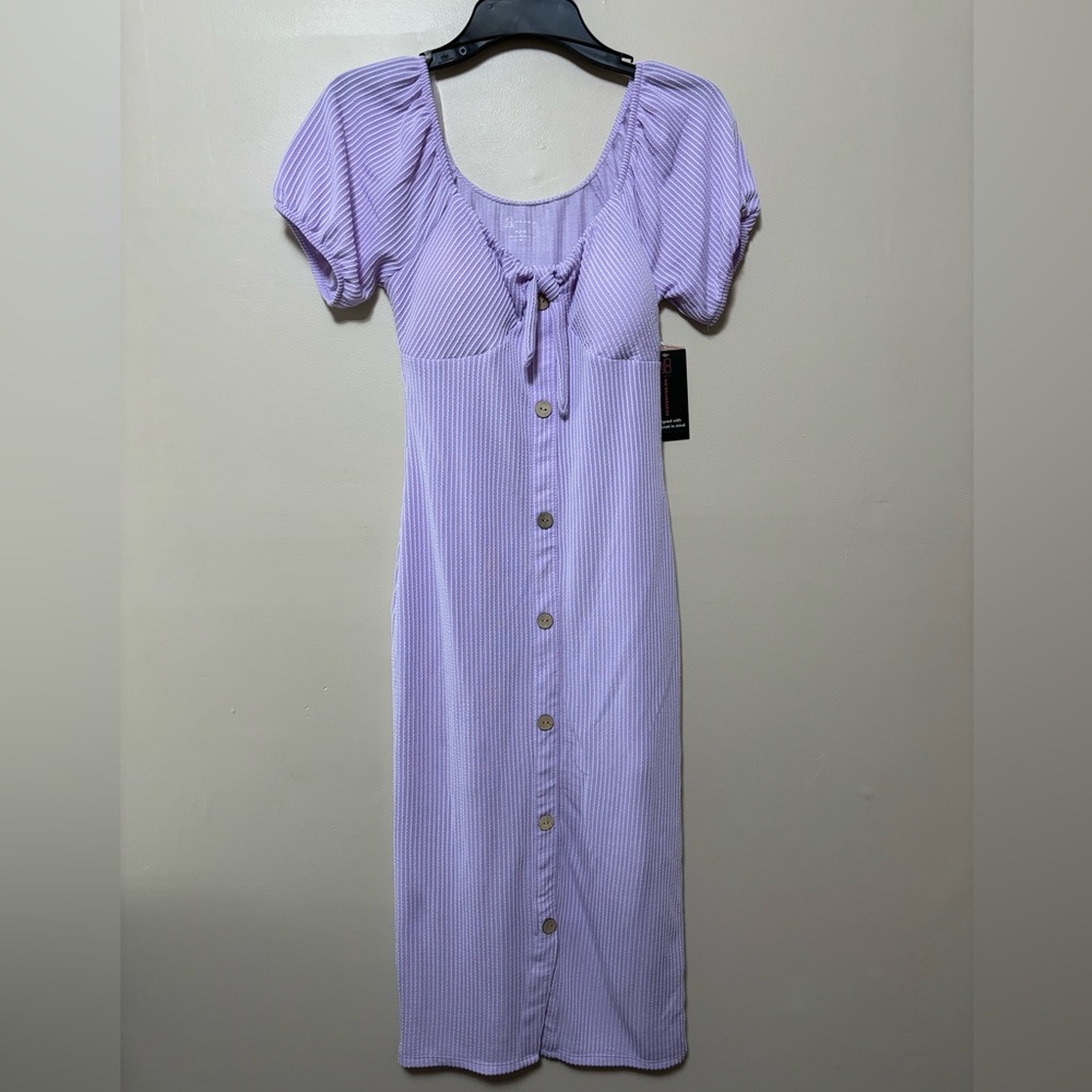 NEW ribbed Purple dress